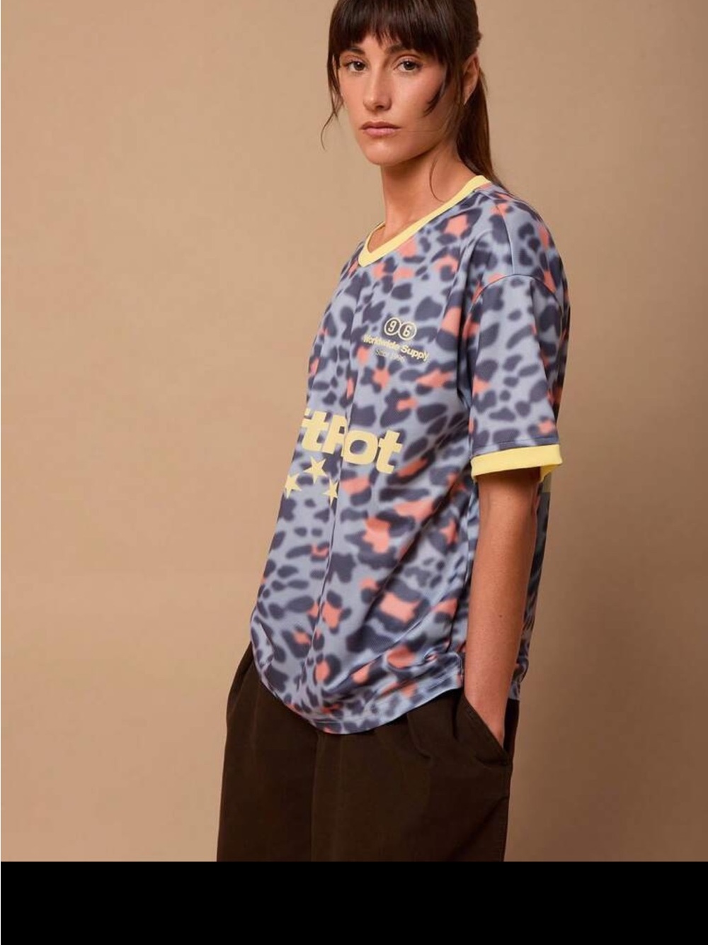 Women's oversized LeopardJersey top!